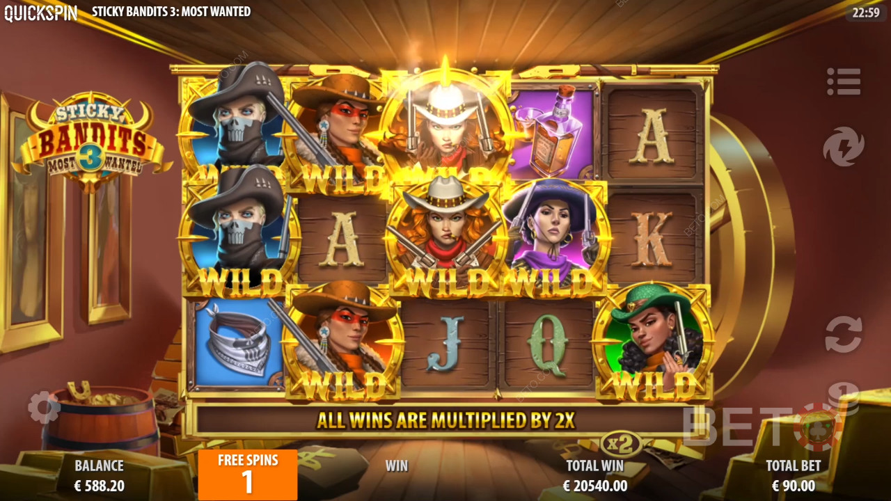 Sticky Bandits 3 Most Wanted Review by BETO Pokies