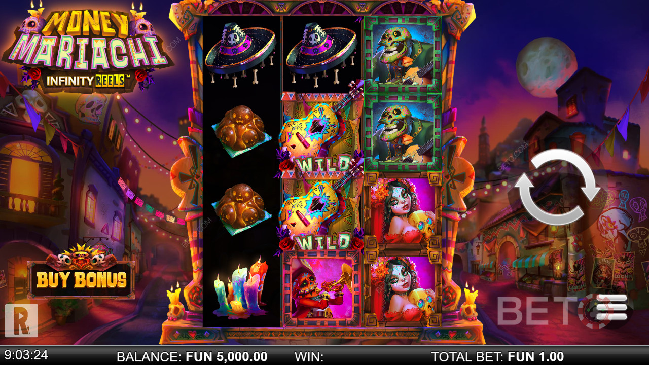 Mariachi Moolah Infinity Reels Review by BETO Pokies