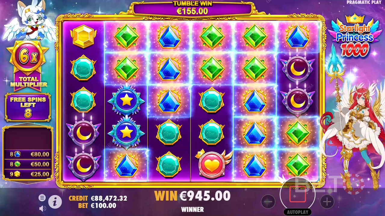 Multipliers in Free Spins can dish out ripper wins now and then