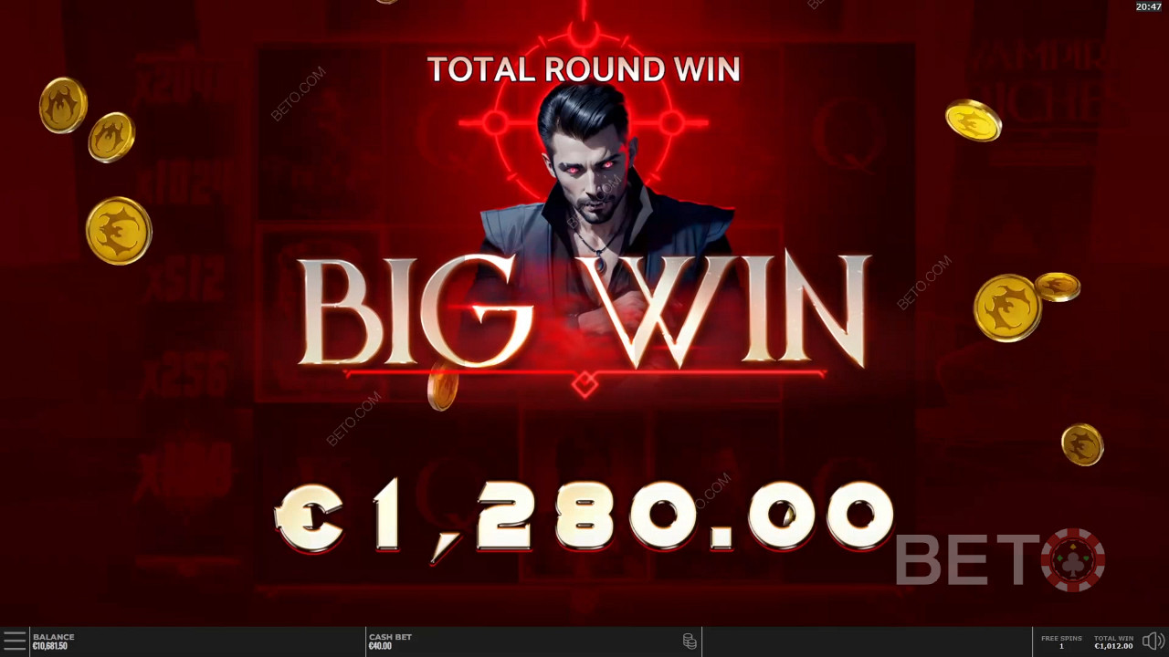 Score 25,000x Your Wager in Vampire Riches DoubleMax Pokie!
