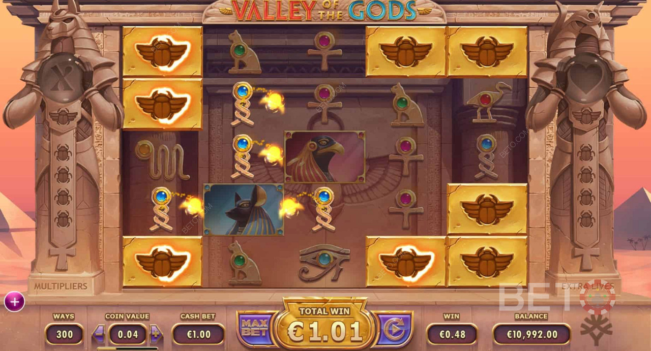 Scarab shields guard this Aussie pokie