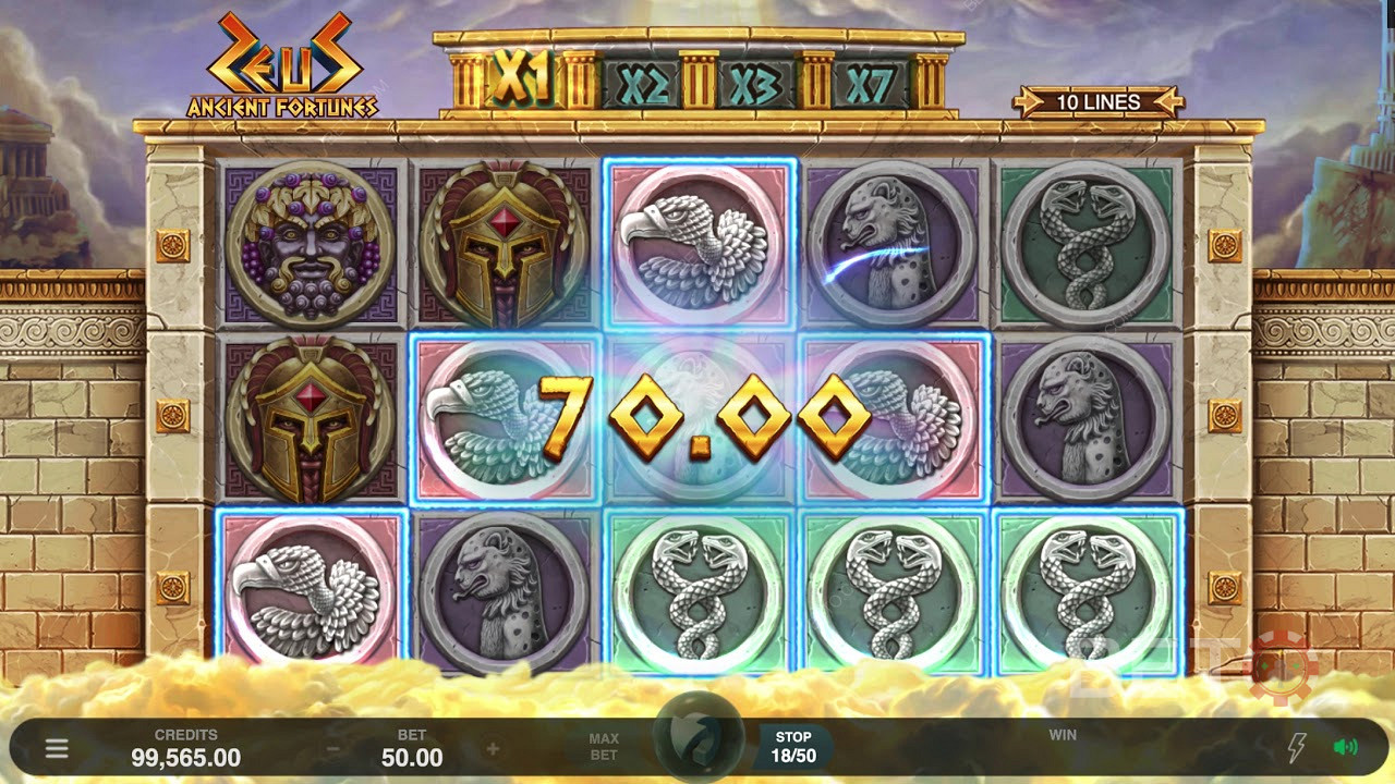 Scoring big on the Ancient Fortunes: Zeus pokie