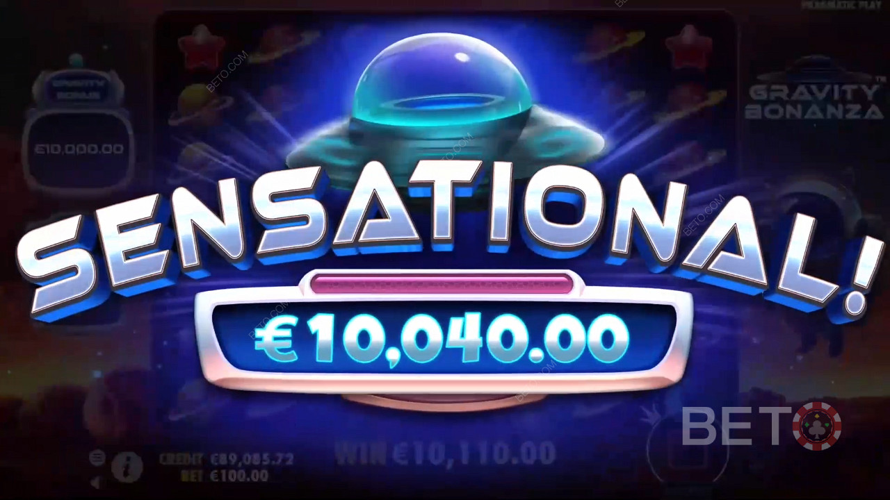Score a 10,000x Jackpot in the Gravity Bonanza Online Pokie!
