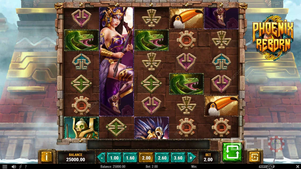 The ripper grid layout of Phoenix Reborn offers 40 winning ways