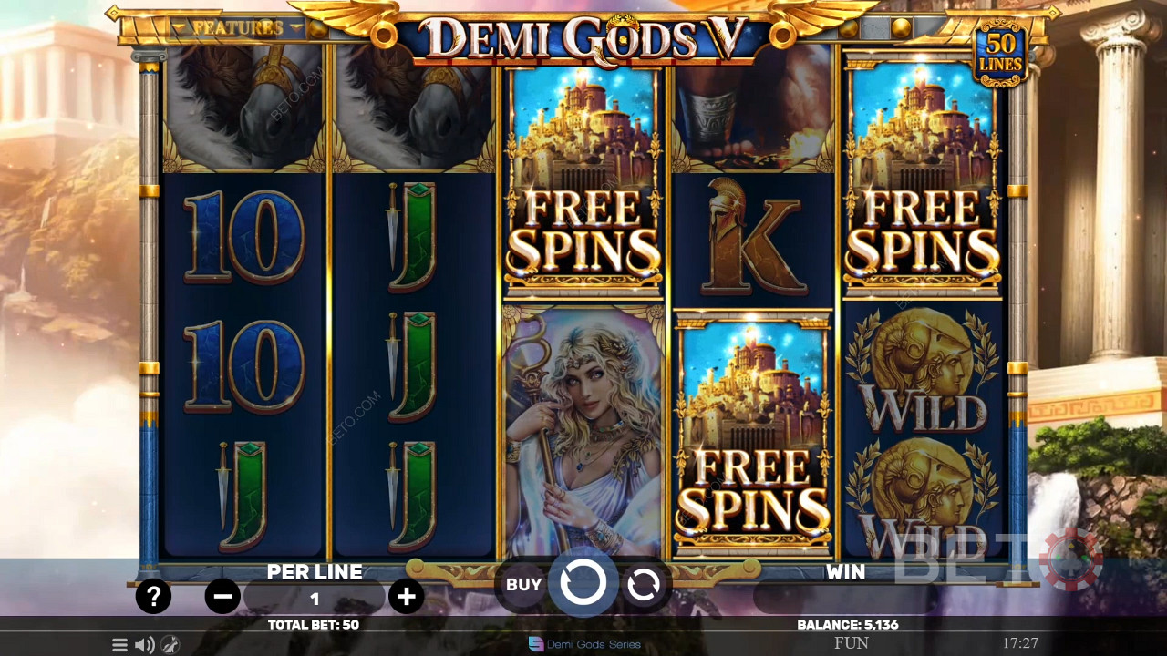 Demi Gods V Review by BETO Pokies