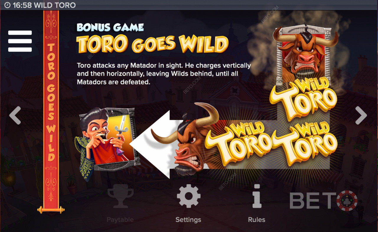 Ripper Features in Wild Toro Pokie