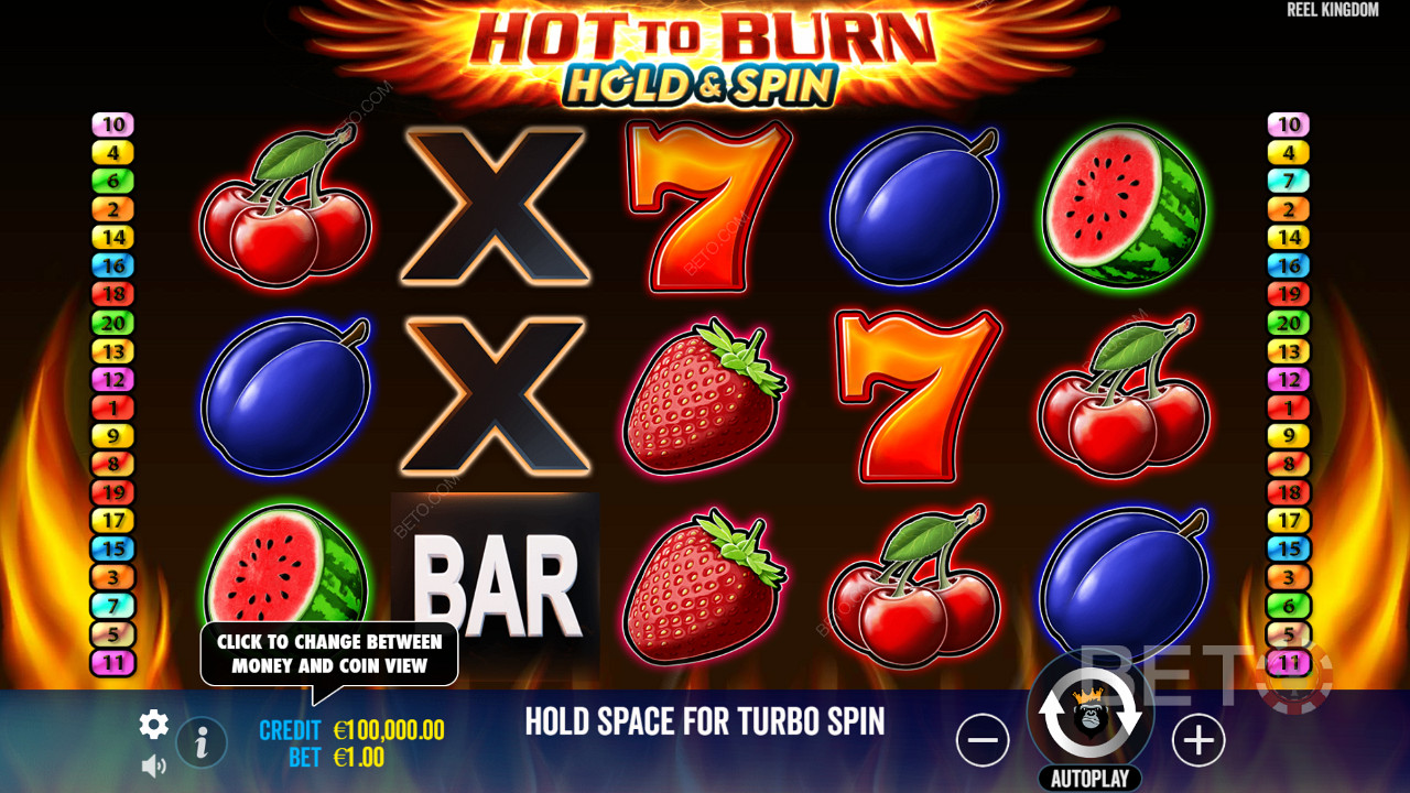 Hot To Burn Hold And Spin Review by BETO Pokies