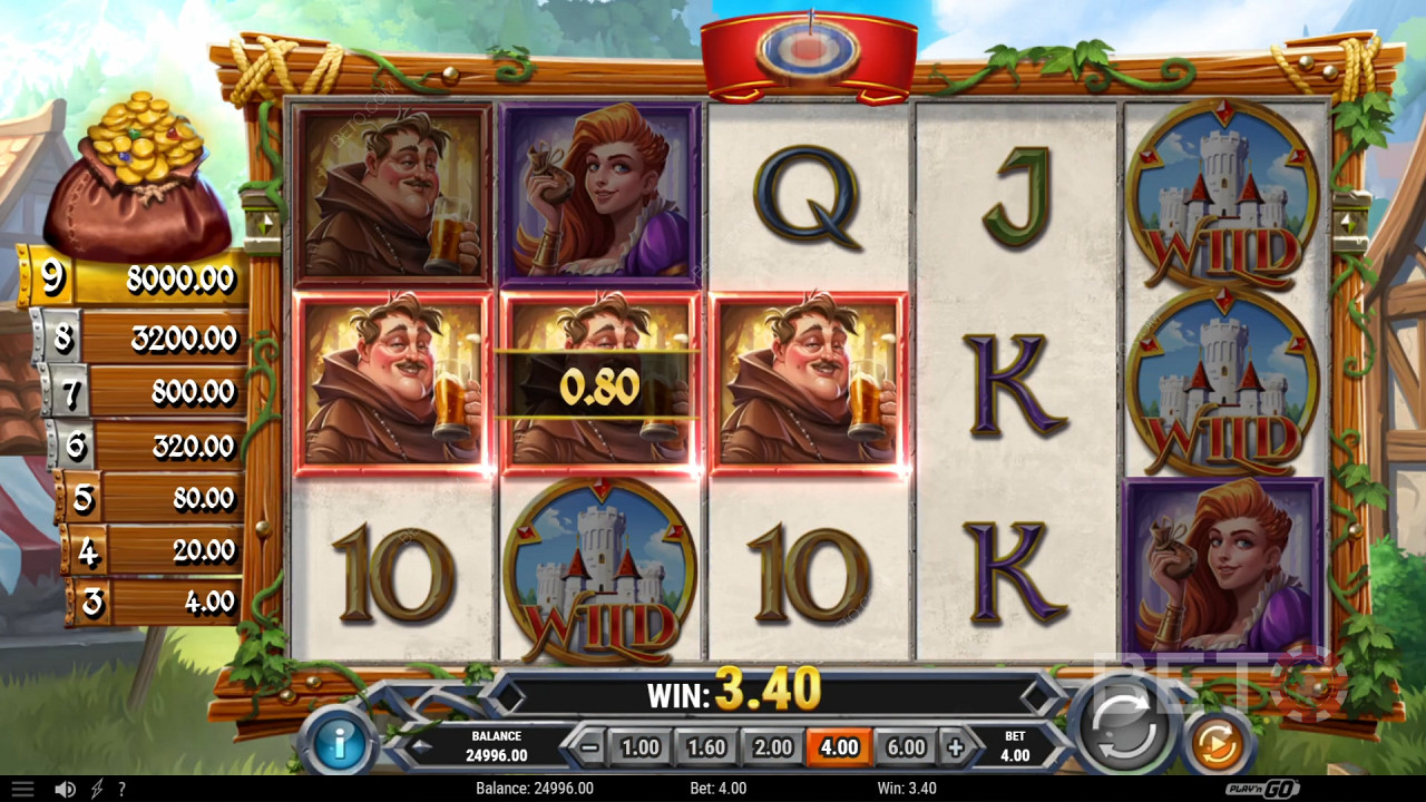Nab a 6,500x jackpot in the Sherwood Gold Pokie!