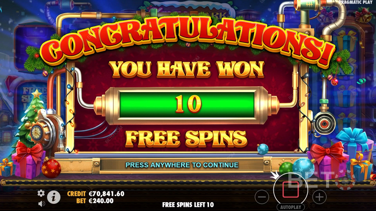 Snag a 10,000x Payout in the Xmas Spark Pokie!