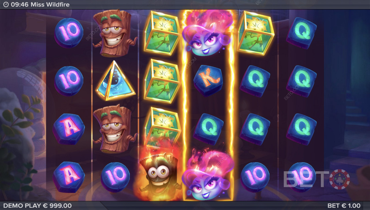 Blazing Symbols in Miss Wildfire