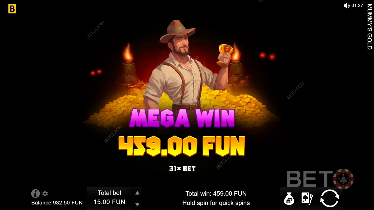 Score 5000 Times Your Wager on Mummy