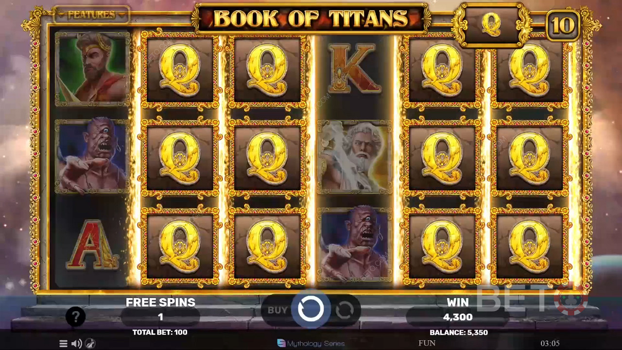 Ripper Bonus Features in Book of Titans by Spinomenal