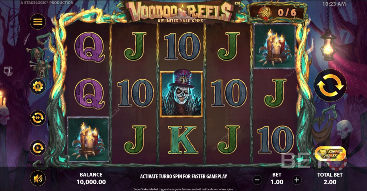 Spooky vibes and eerie tunes set the scene for Voodoo Reels