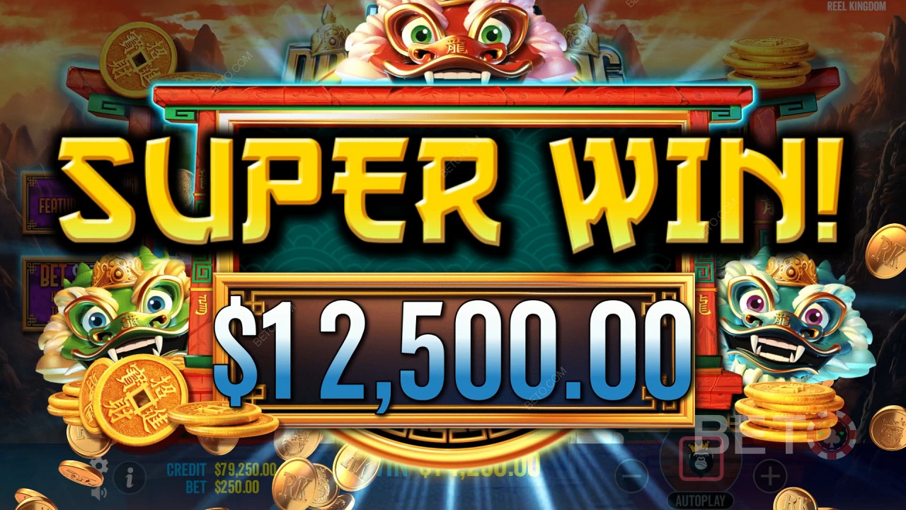 Snag 5,000x your wager in Year of the Dragon King Pokie!