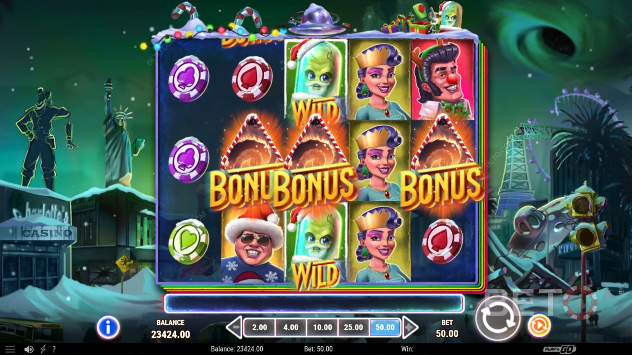 Invading Vegas Aussie Christmas Review by BETO Pokies
