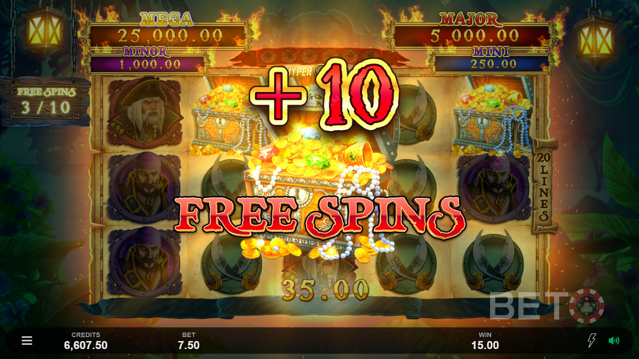 Scoring Free Spins in Adventures Of Doubloon Island