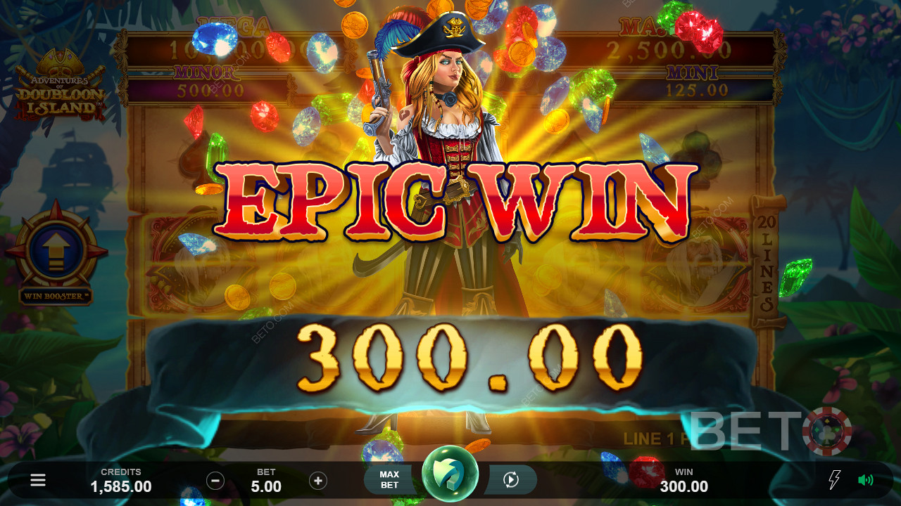 Striking Gold in Adventures Of Doubloon Island