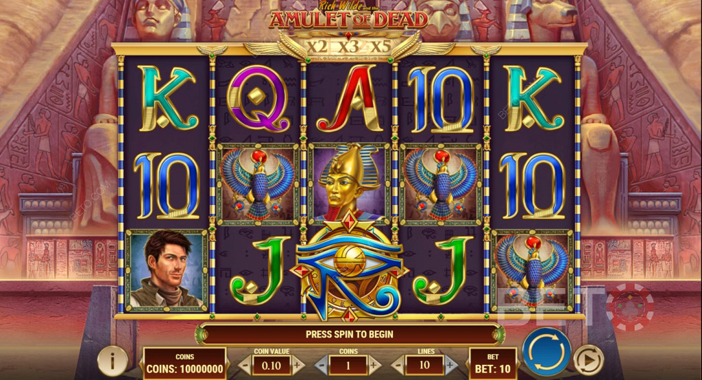 Rich Wilde and the Amulet of Death Pokie Game