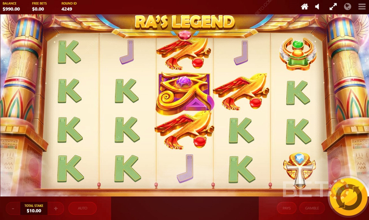 Ripper rewards, top-notch icons, and ace bonus rounds boost your wins in RA