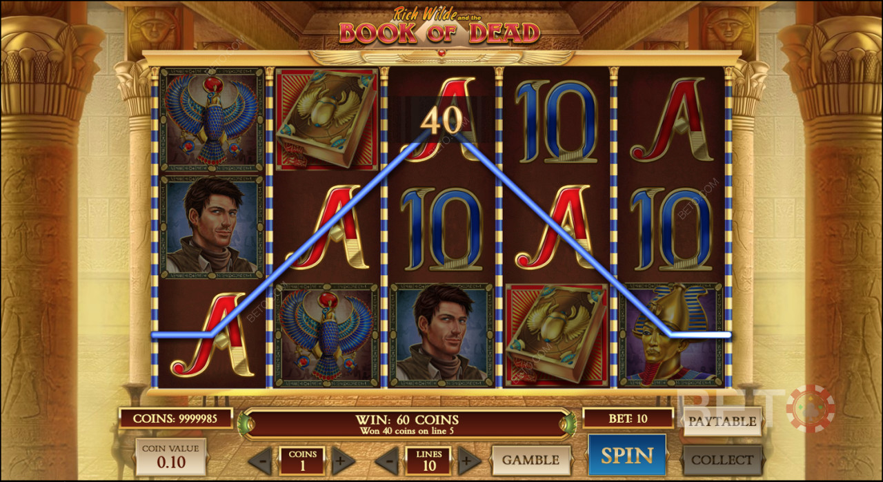 Book of Dead ranks among the top online pokies worldwide