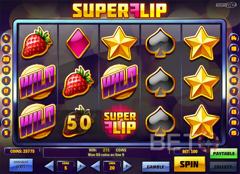 Unleash the Wild Symbols in Super Flip Pokie Game