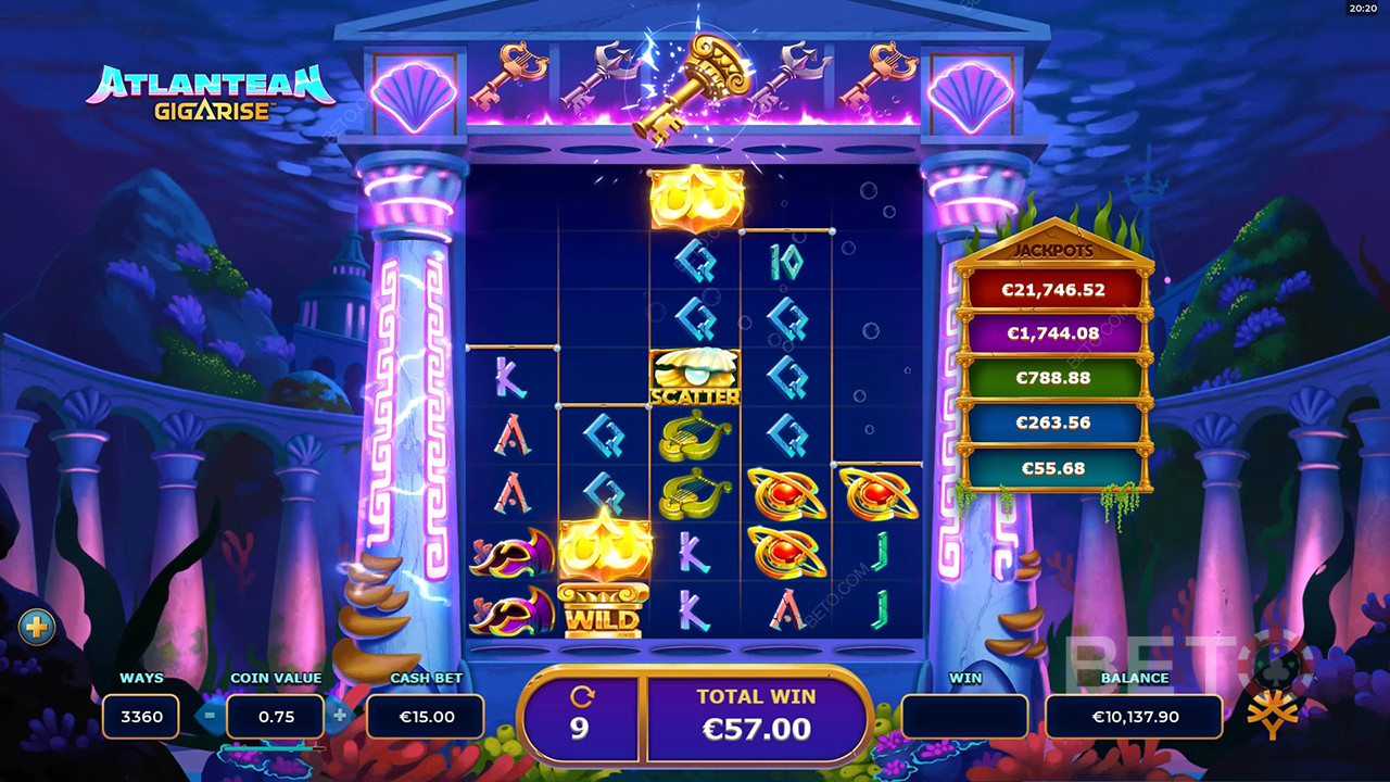 Atlantean Gigarise Review by BETO Pokies