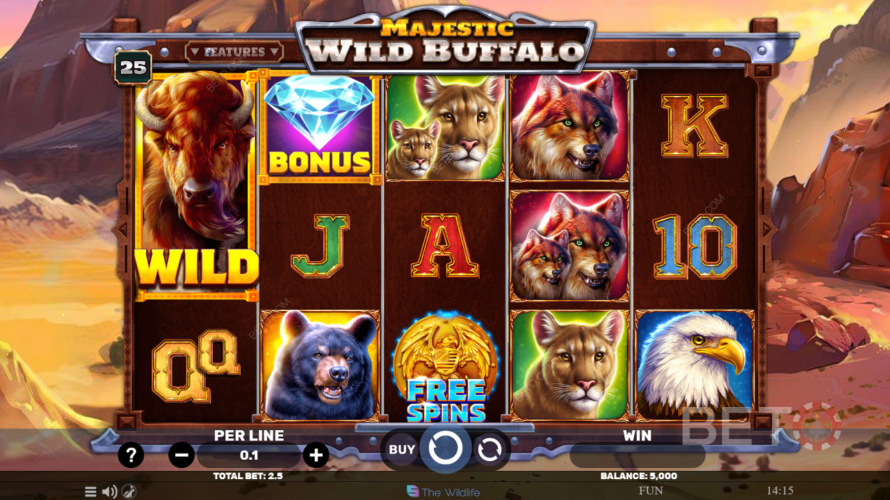 Majestic Wild Buffalo Free Play