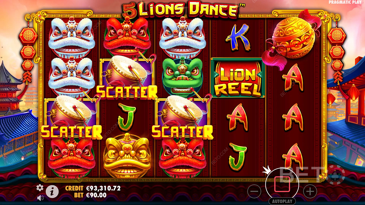 5 Lions Dance Review by BETO Pokies