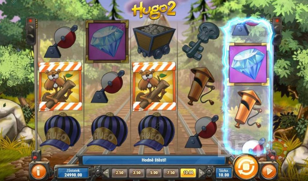 Aiming for a trifecta in Hugo 2 pokie