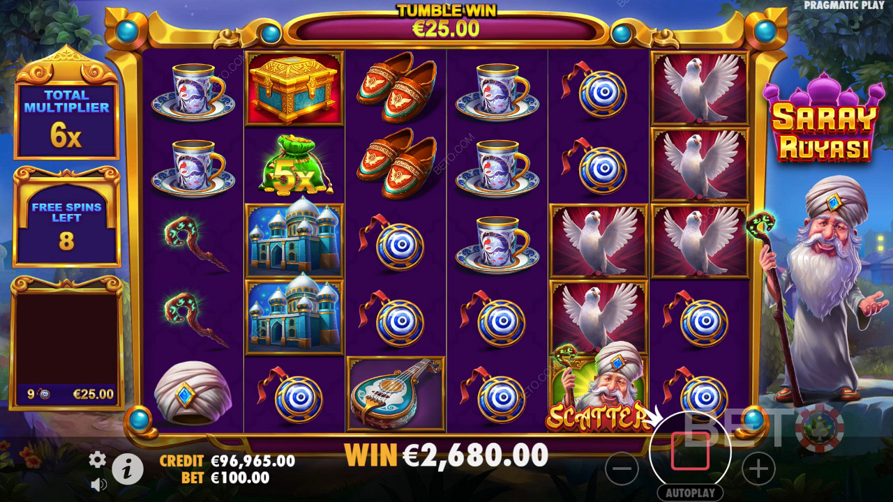 Score 5,000x Your Wager in Saray Ruyasi Pokie Online!
