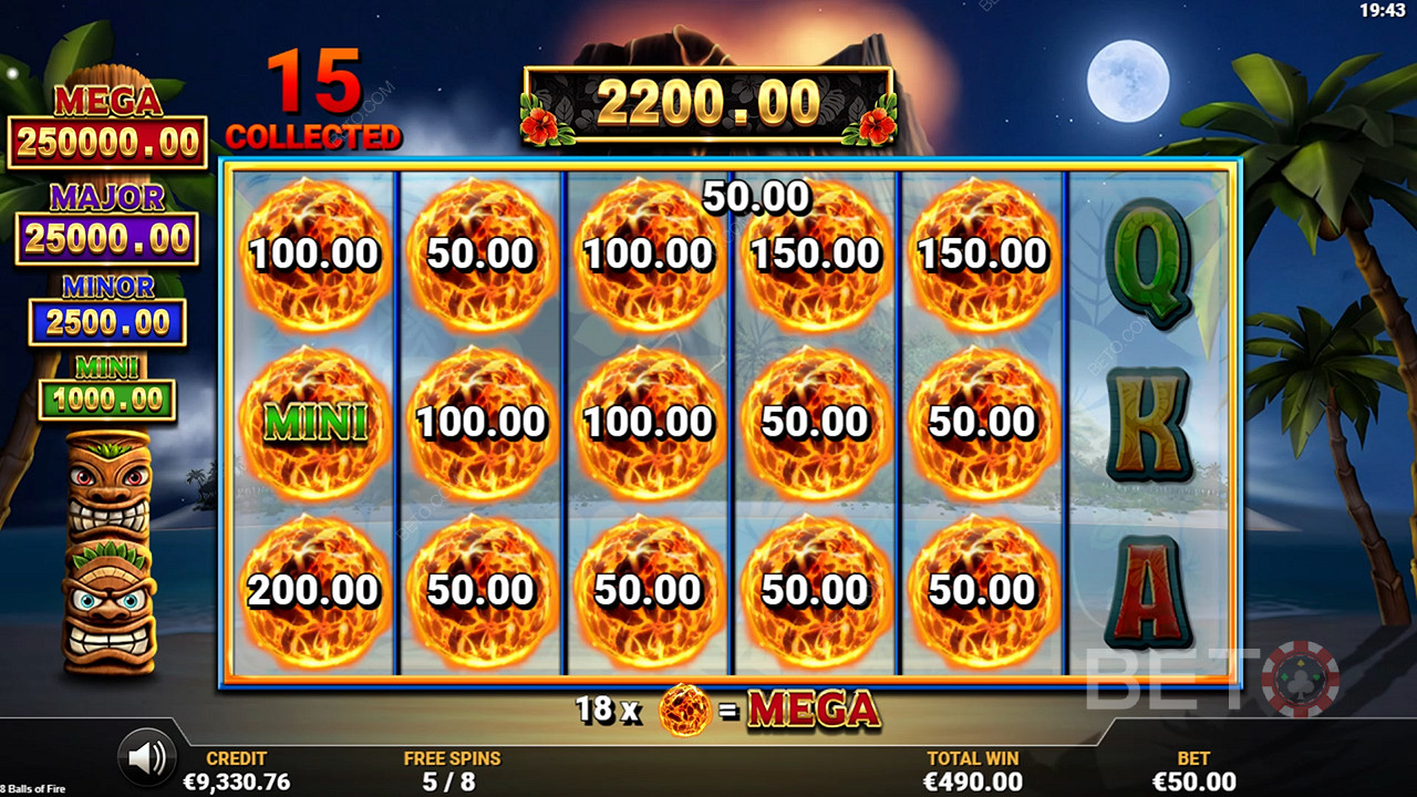 8 Balls of Fire  Free Play