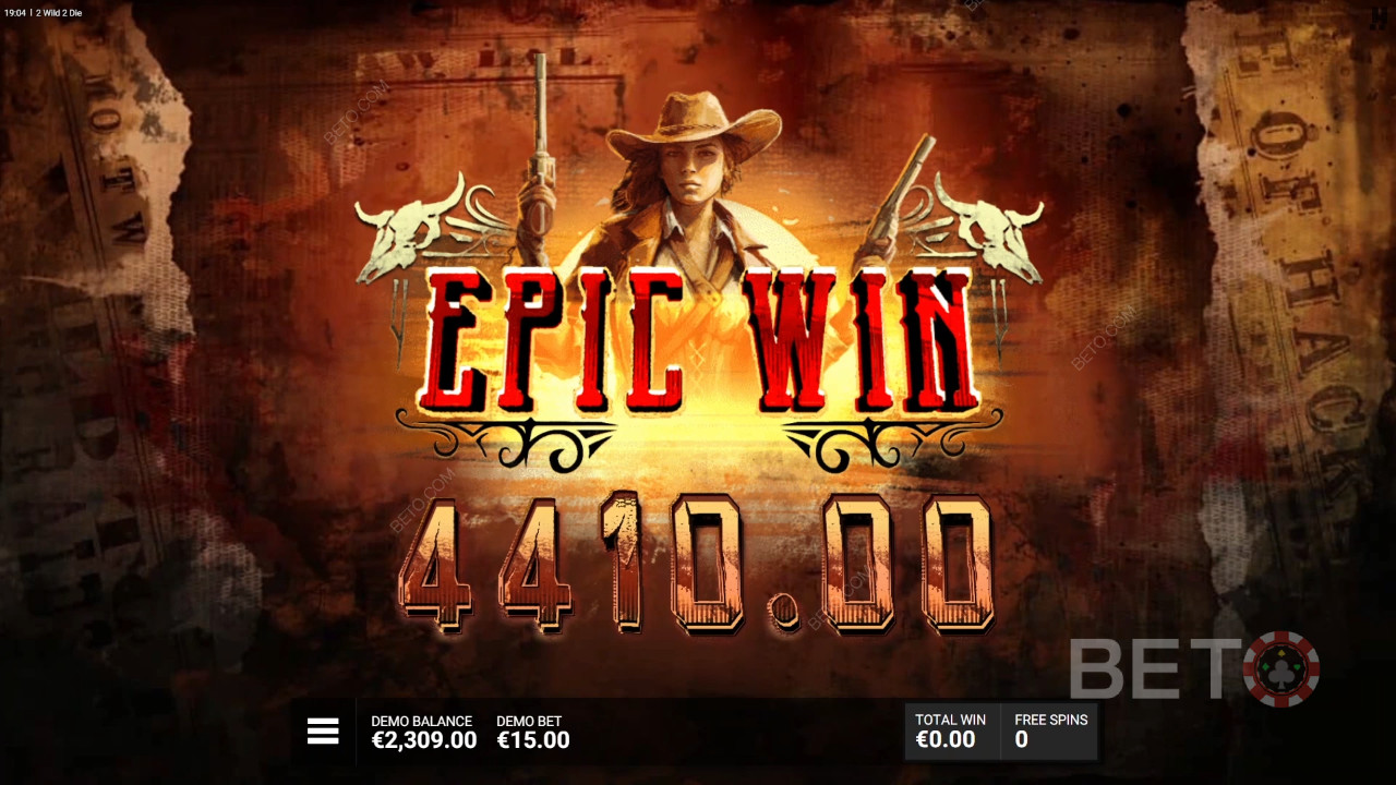 Snag a 15,000x Payout in the 2 Wild 2 Die Pokie!