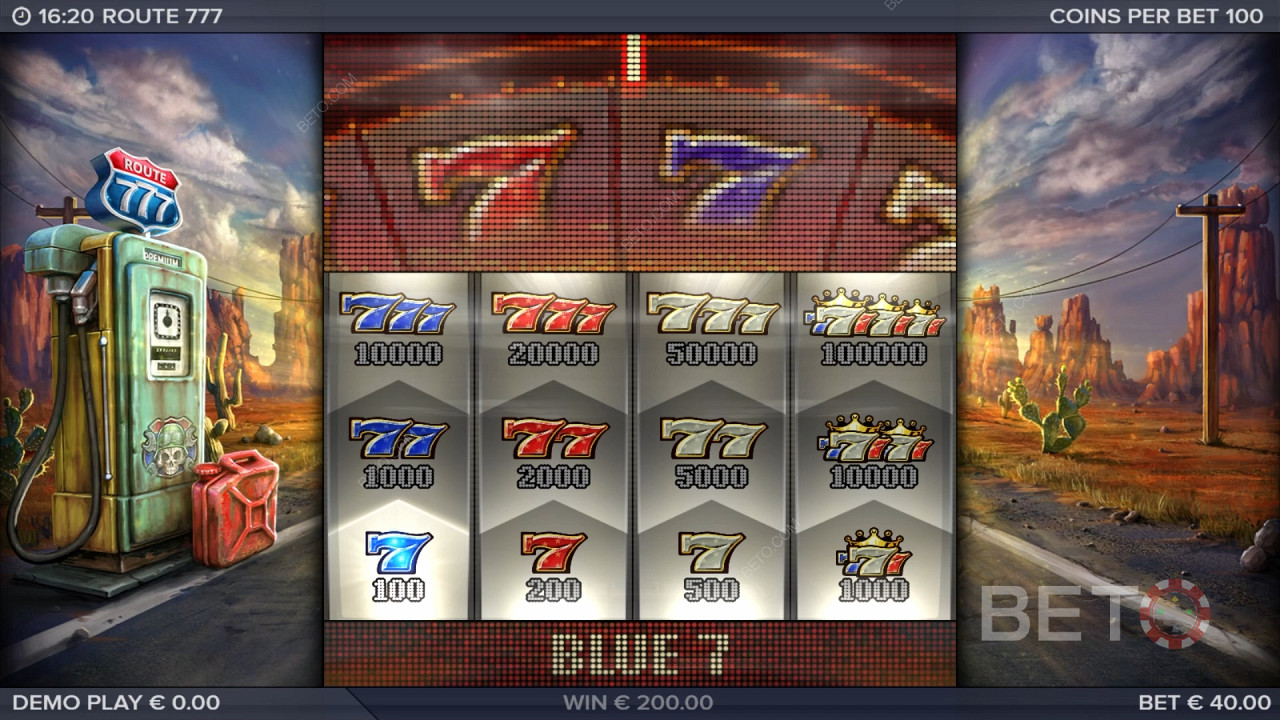 Hit the Jackpot on Route 777 Pokie at BETO Pokies!