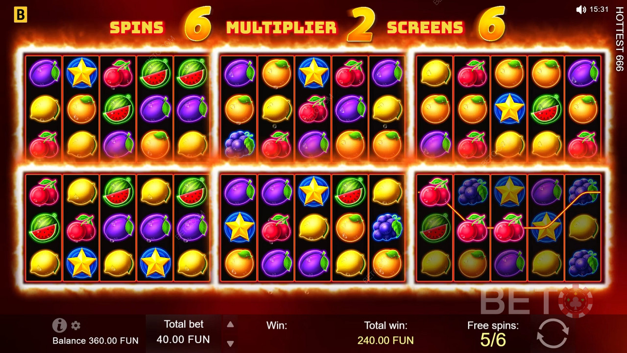 Theme & Design: Scorching Fruit Bonanza