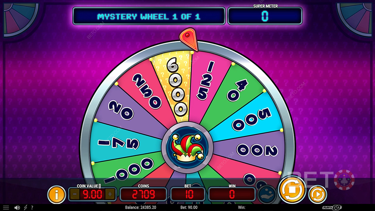 Score up to 2,397.5x Your Wager in Mystery Joker 6000 Online Pokie!