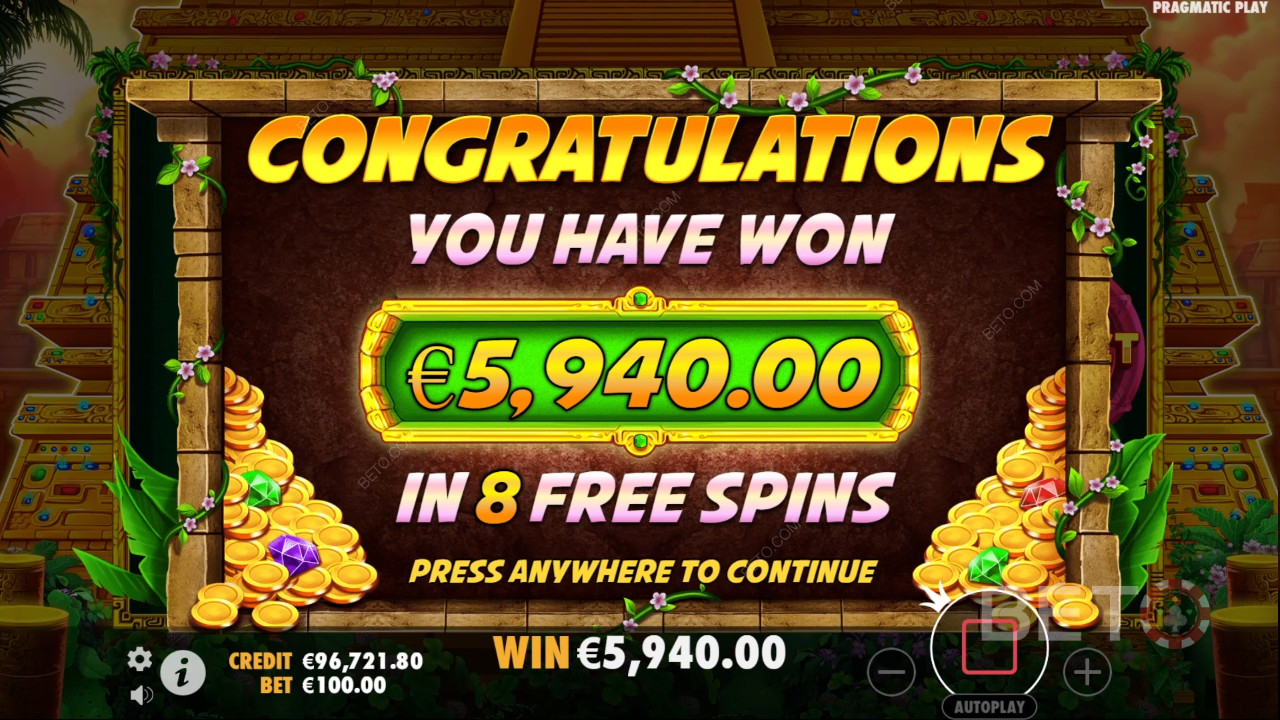 Win 10,500x Your bet in the El Dorado The City of Gold Pokie Machine!