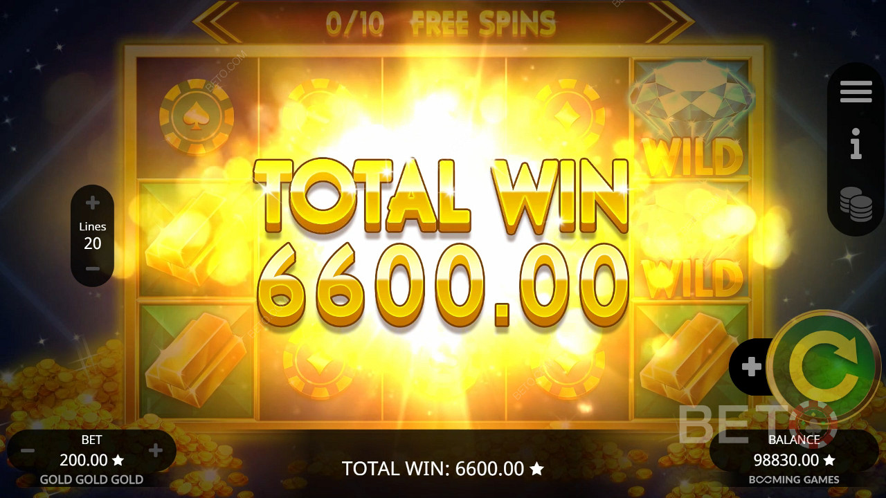 Strike Gold 2,000x Your Stake in Gold Gold Gold Pokie!