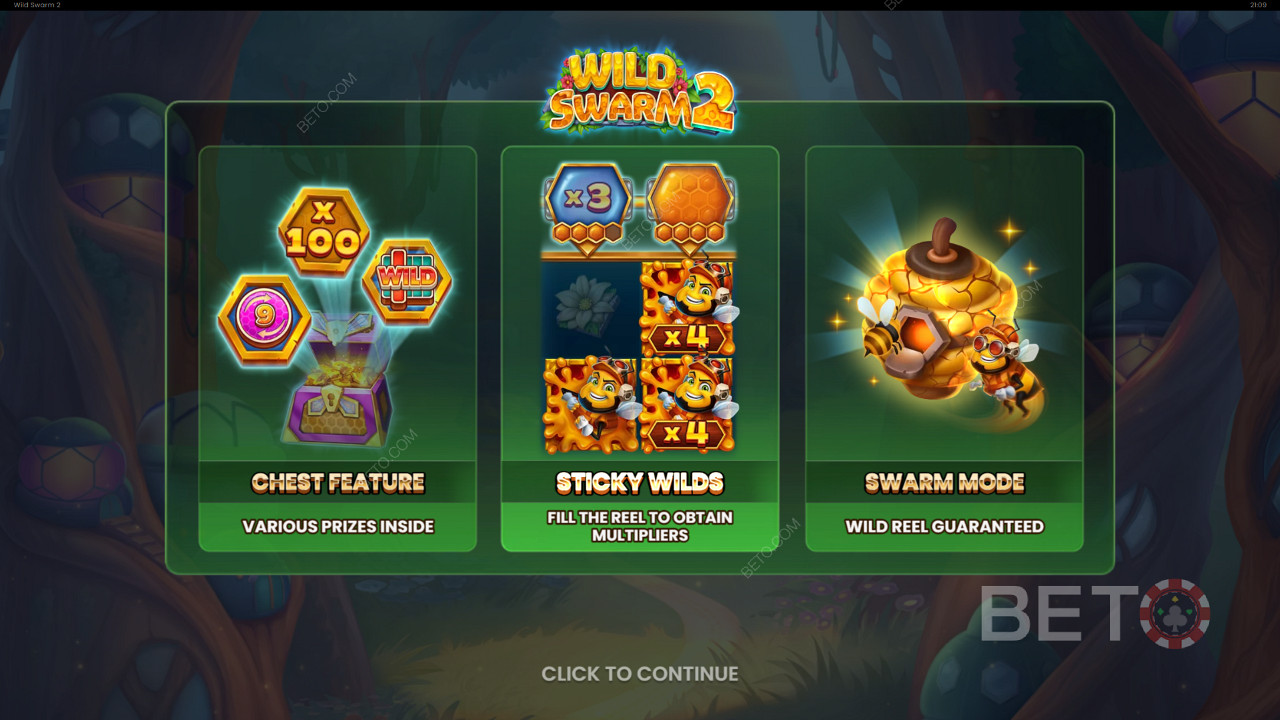 Buzzing Bonus Features in Wild Swarm 2 by Push Gaming