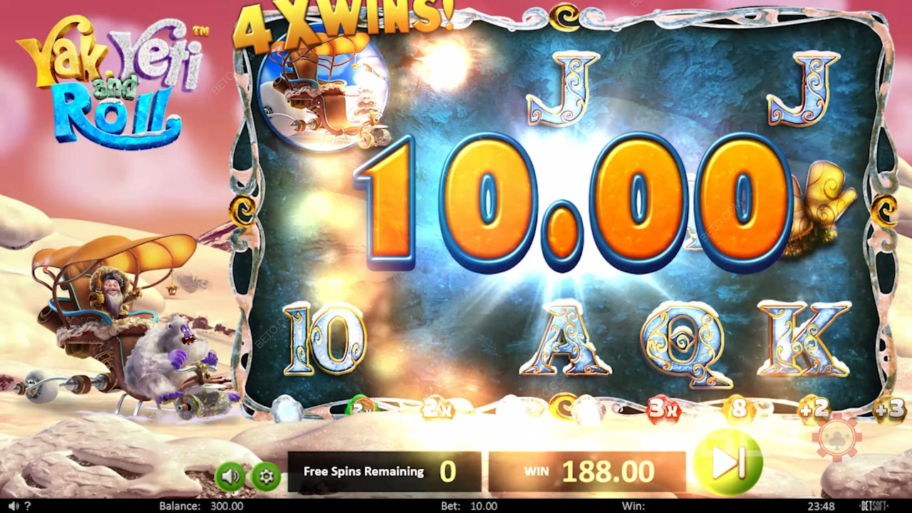 Score big on the Yak, Yeti and Roll pokie machine