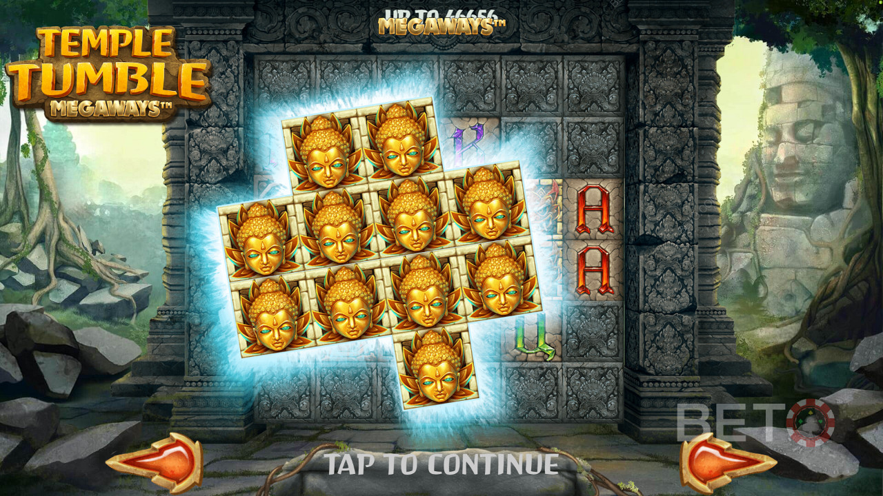 Scoring a massive payout in Temple Tumble Megaways