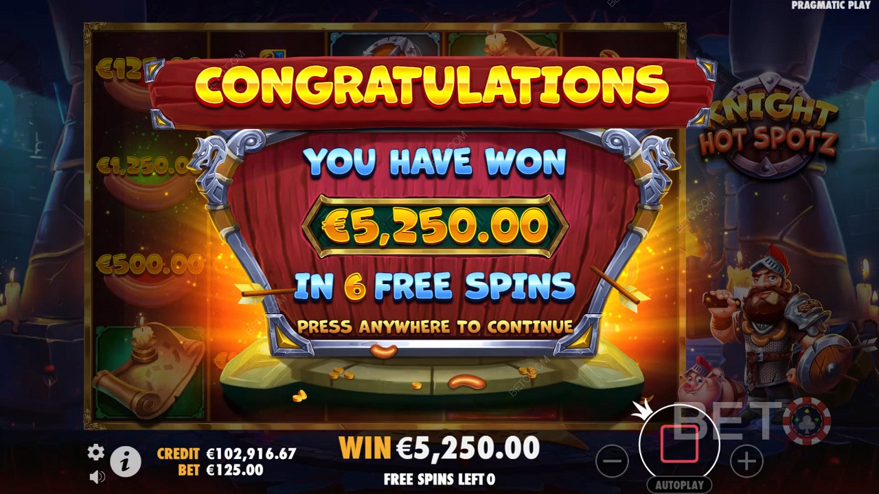 Score 2,000x Your Wager in Knight Hot Spotz Online Pokie!