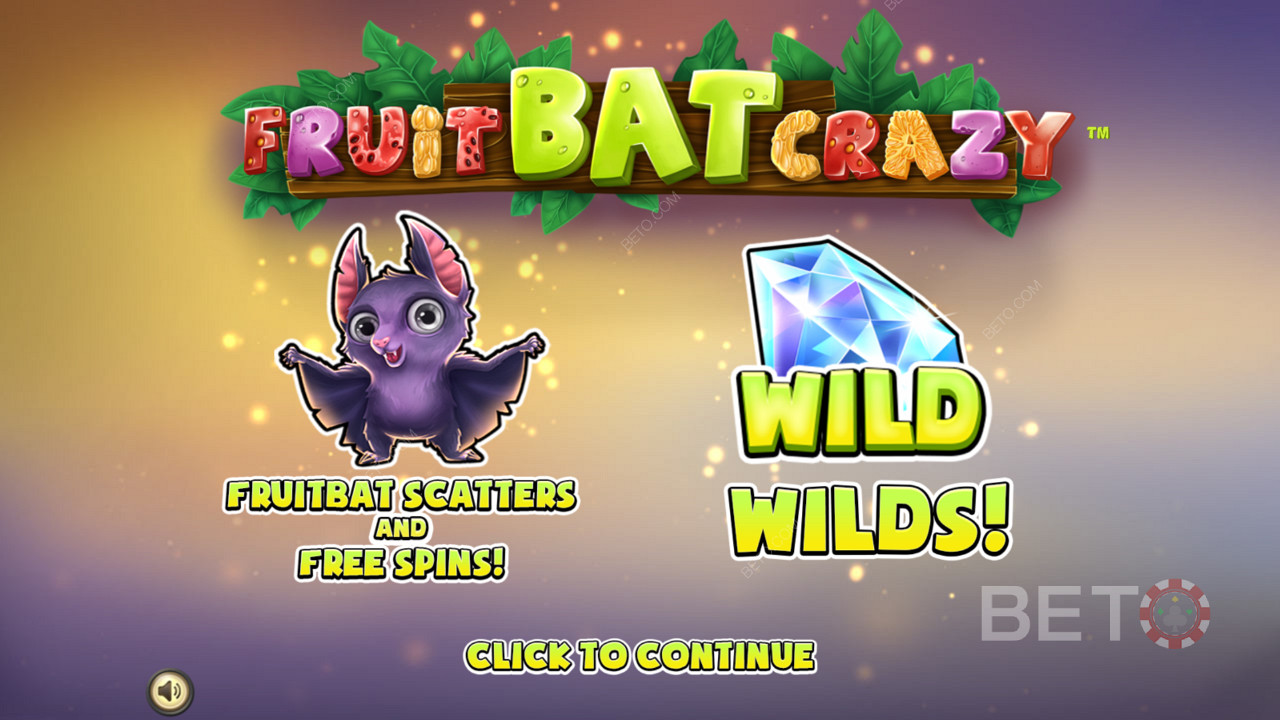 Fruit Bat Crazy - A cheeky Fruit Bat delivers heaps of fun with Wilds, Scatters and Free Spins