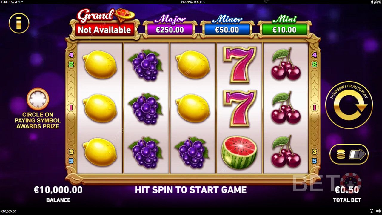 Reap a 1,250x Jackpot in the Fruit Harvest Pokie!