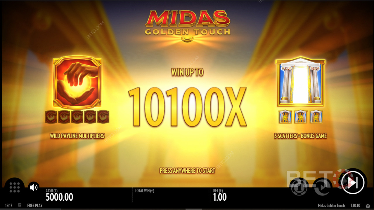 Rack up a massive win up to 10,100 times your wager on this ripper