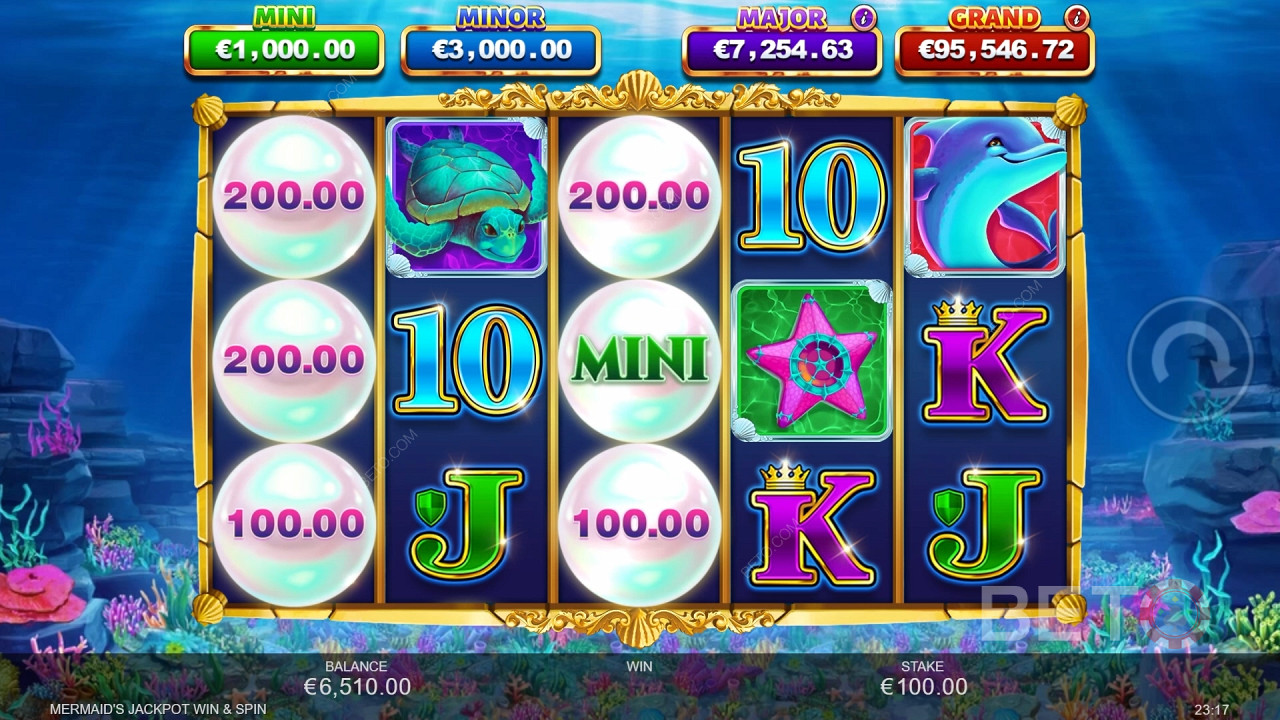 Mermaid's Jackpot Win & Spin Free Play