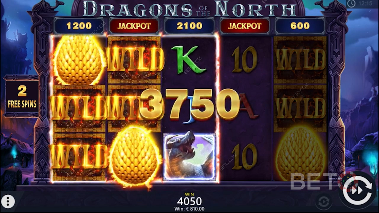 A ripper win in Dragons of the North pokie game