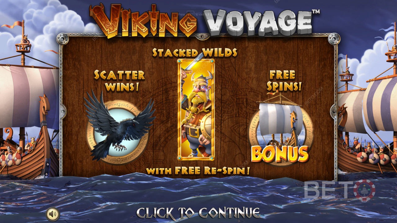 Sail into ripper bonus rounds and free spins in Viking Voyage pokie