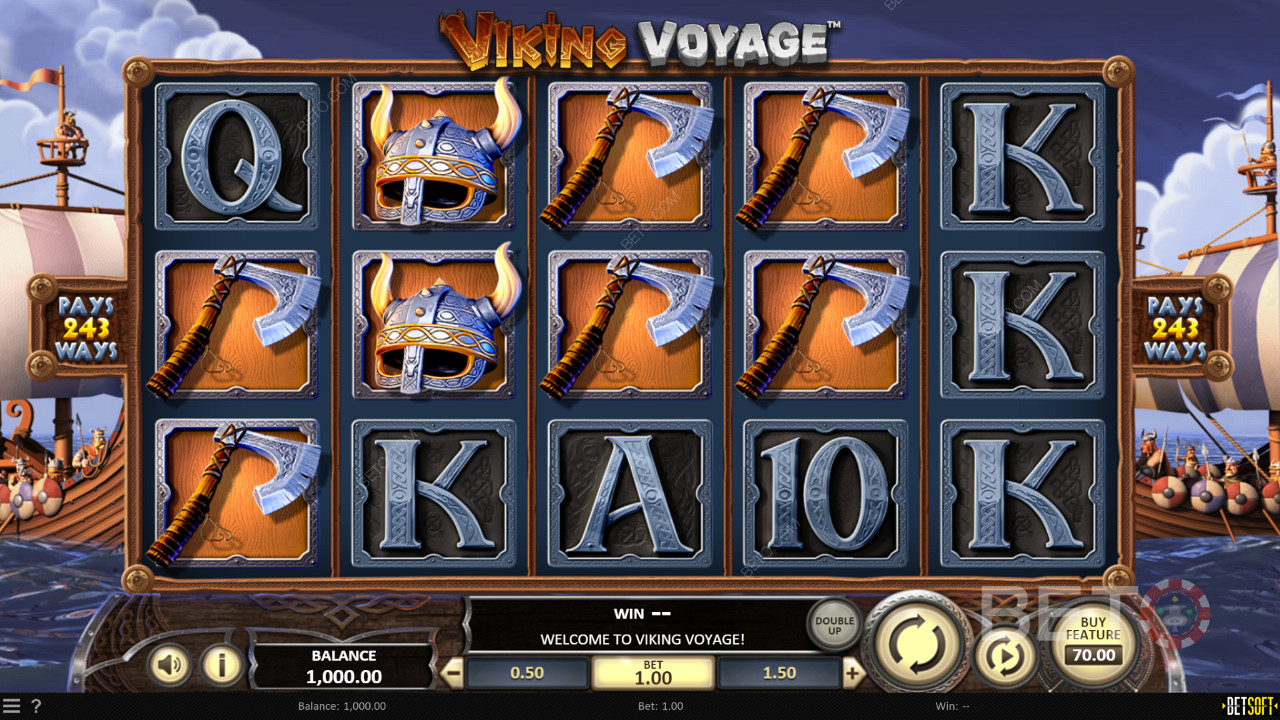 Sail into Norse legends and riches with Viking Voyage online pokie