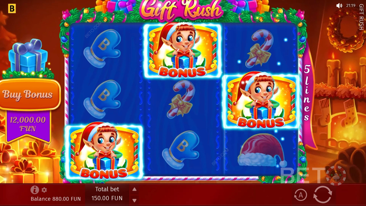 Gift Rush Review by BETO Pokies