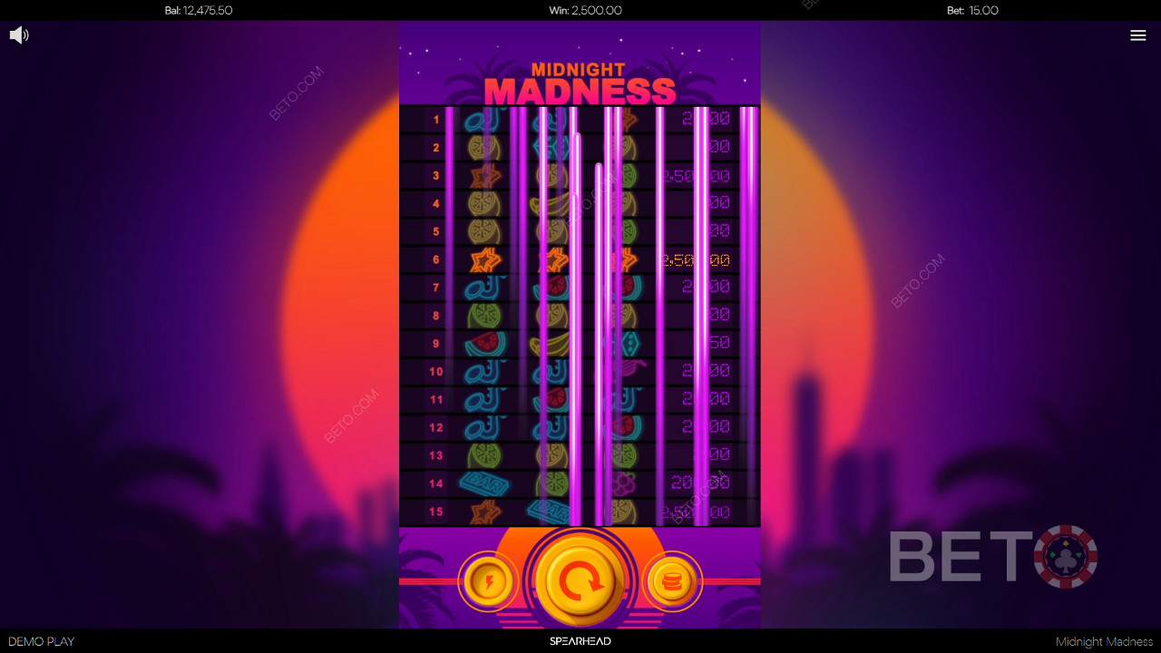 Dazzling neon sights in Midnight Madness